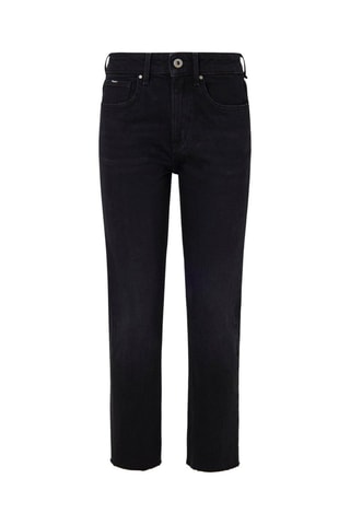 Rechte Jeans Hoge Taille - Zwart