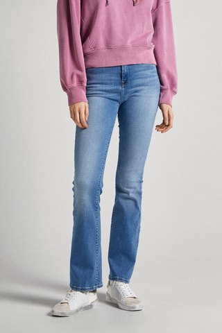 Jeans Bootcut Hoge Taille - Blauw
