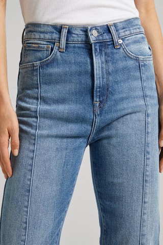 Jeans Flare Hoge Taille - Blauw