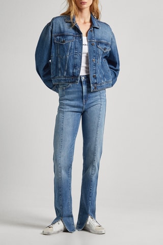 Jeans Flare Hoge Taille - Blauw
