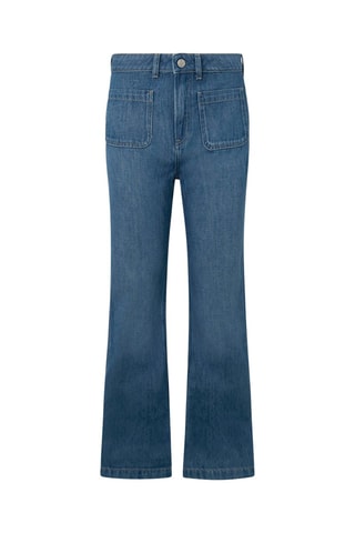 Jeans Flare Hoge Taille - Blauw