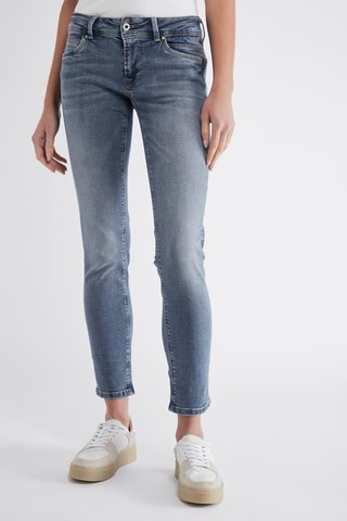 Jeans slim fit Lage Taille - Blauw