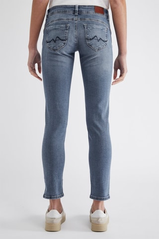Jeans slim fit Lage Taille - Blauw