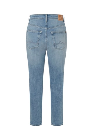 Jeans slim fit Hoge Taille - Blauw