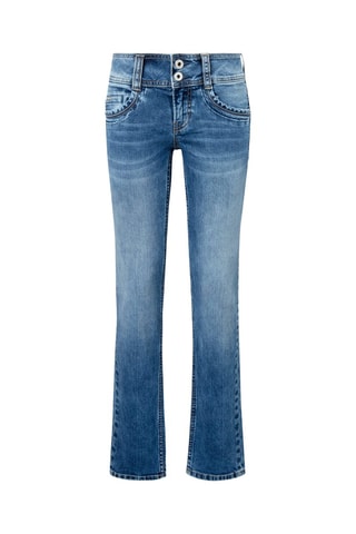 Jeans regular Lage Taille - Blauw