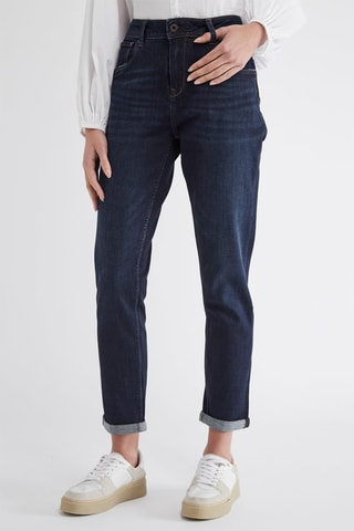 Jeans Mom Hoge Fit Taille - Blauw