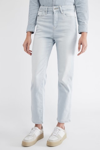 Jeans slim fit Hoge Taille - Lichtblauw 