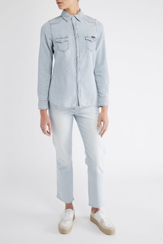 Jeans slim fit Hoge Taille - Lichtblauw 