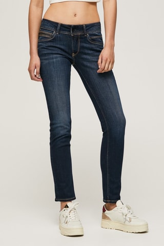 Jeans regular Lage Taille - Blauw