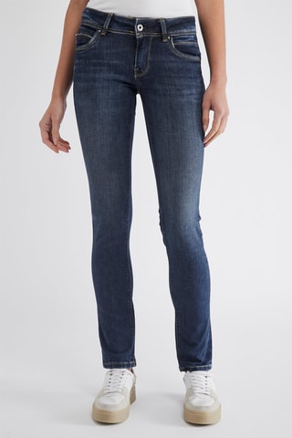Jeans regular Lage Taille - Blauw