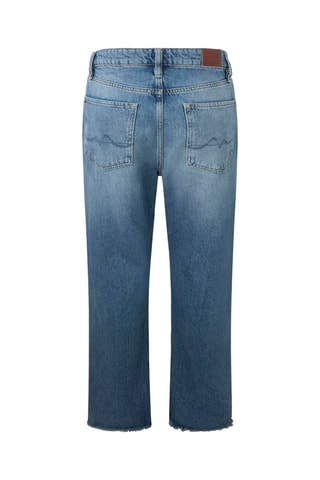 Rechte Jeans Hoge Taille - Blauw