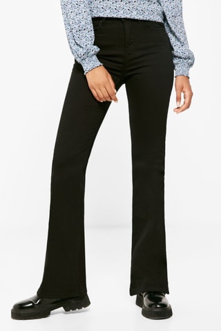 Jeans Bootcut Hoge Taille - Zwart