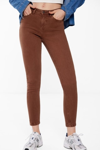 7/8 jeans skinny model- Bruin
