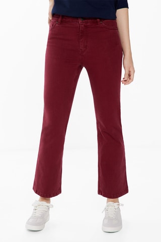 7/8 Jeans Bootcut - Rood
