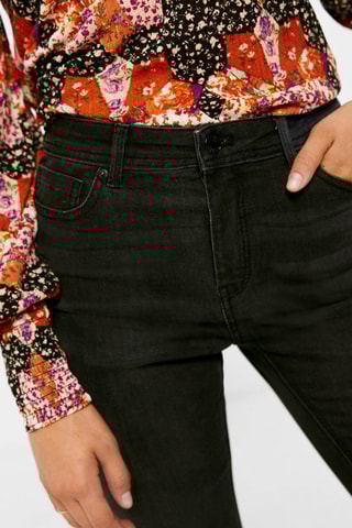 Jeans Skinny Hoge Taille - Zwart