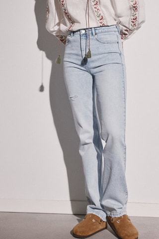 Jeans recht model - Blauw