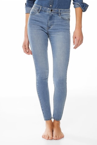 Jeans Skinny Hoge Taille - Blauw