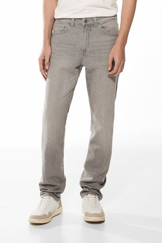 Jeans recht model - Lichtgrijs