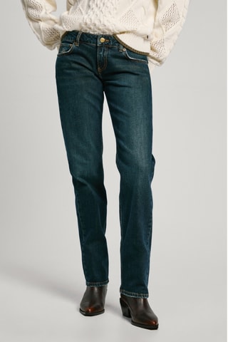 Jeans Slim Fit - Petrolblauw