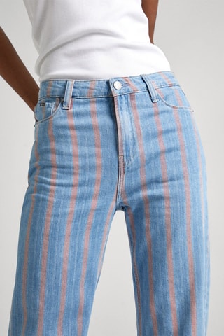 Jeans Flare Hoge Taille - Blauw
