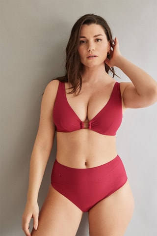 Bikinibroekje Hoge Taille - Rood