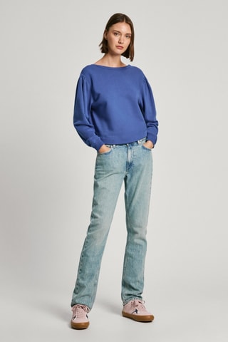 Top Eleanor - Pauwblauw