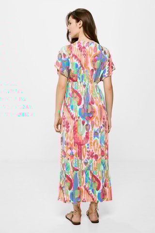 Robe midi - Multicolore