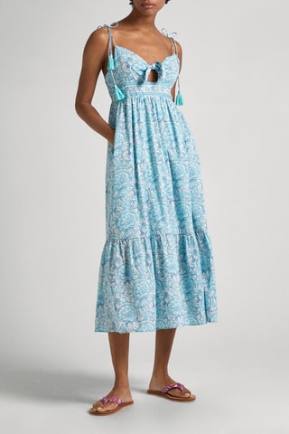 Midi-jurk - Turquoise