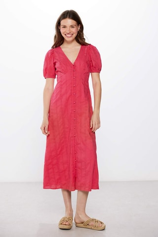 Blouse-jurk - Rood