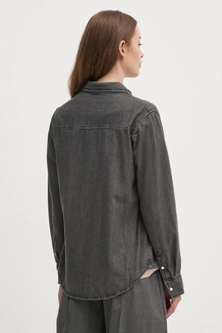 Spijkerblouse Regular Fit - Zwart