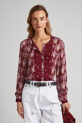 Blouse Gazzi - Bordeauxrood