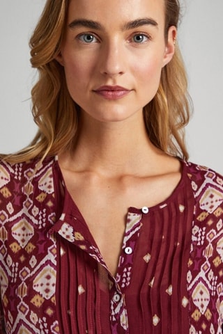 Blouse Gazzi - Bordeauxrood