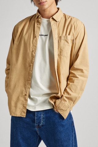 Overhemd Regular Fit - Camel