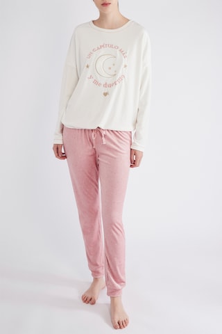 Pyjama - Ecru en Roze