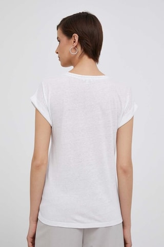 Linnen T-shirt Adelaïde - Wit