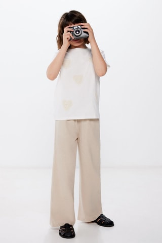 T-shirt - Wit en Ecru