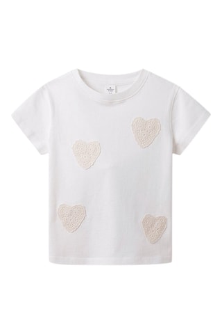 T-shirt - Wit en Ecru