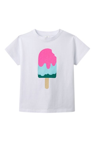 T-shirt - Wit en Roze