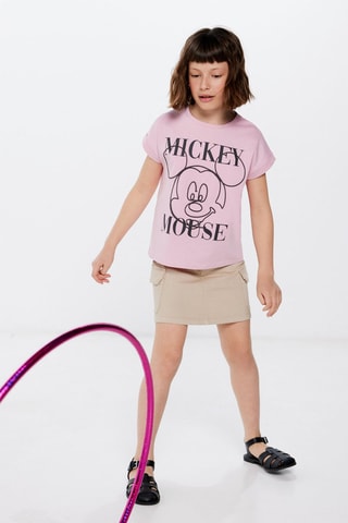T-shirt Mickey Disney - Roze