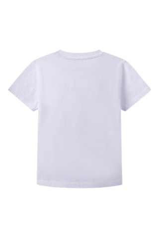 T-shirt - Wit en Turquoise