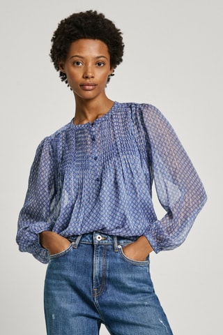 Top Naomi - Marineblauw