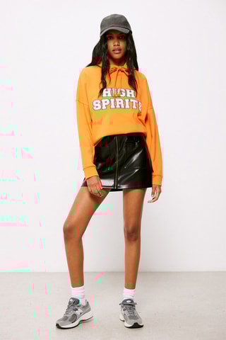 Sweater met capuchon - Oranje