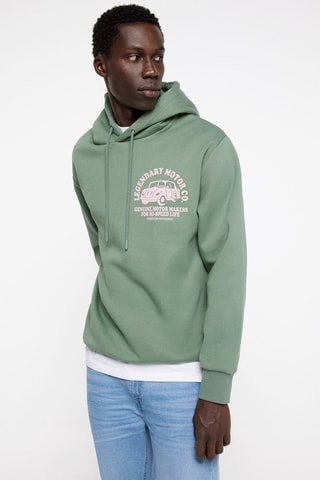 Sweater met capuchon - Groen