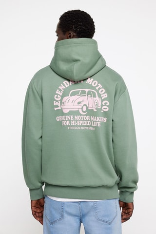 Sweater met capuchon - Groen