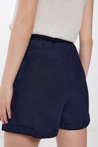 Short Hoge Taille - Marineblauw