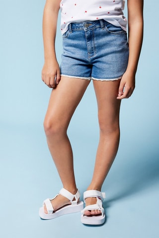 Short en jean - Bleu