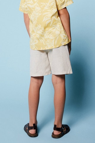 Linnen Bermuda Beige
