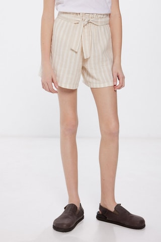 Bermuda - Beige en Wit