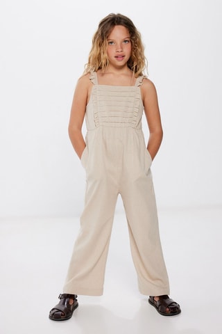 Linnen Jumpsuit Beige