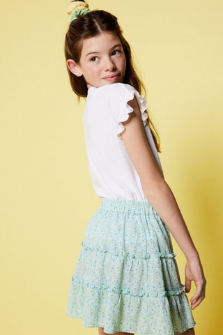 Rok - Turquoise en Geel